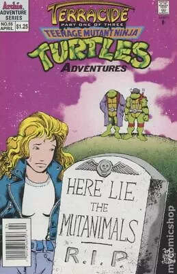 Buy Teenage Mutant Ninja Turtles Adventures #55 VF 8.0 1994 Stock Image • 7.77£