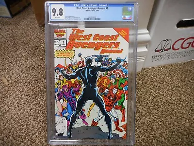 Buy West Coast Avengers Annual 1 Cgc 9.8 Marvel 1986 Black Panther Hawkeye WHITE Pgs • 140.03£