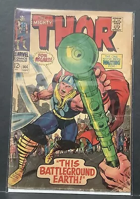 Buy Mighty Thor - #144 - Jack Kirby Art - Marvel - 1967 - VG • 10.10£