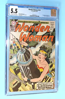 Buy Wonder Woman # 122 * CGC 5.5 * OW To W Pgs * Key Issue 1st App. Wonder Tot • 174.74£