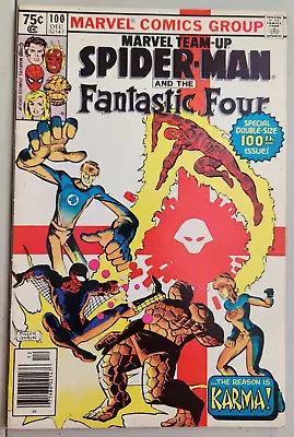 Buy Marvel Team-up 100 Comic Spider-man Fantastic Four 1st Karma Claremont 1980 • 6.99£