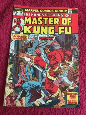 Buy Free P & P; Shang-Chi, Master Of Kung Fu #18, Jun 1974: 1st Paul Gulacy Art -KG • 11.99£