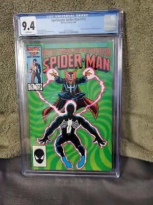 Buy Spider-Man 115 CGC 9.4 Doctor Strange And Black Cat Appearance (1986) • 52.90£
