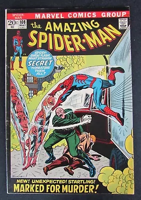 Buy Amazing Spider-Man #108 (1972) 1st Sinister Sun FN 5.5-6.0 ZL381 • 19.38£