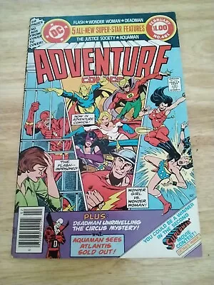 Buy Adventure Comics # 461 : D.C. Comics 1979 : The Flash, J.S.A, Deadman : 68 Pages • 4.99£