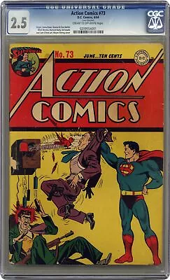 Buy Action Comics #73 CGC 2.5 1944 0209554001 • 322.29£