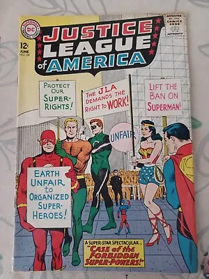 Buy Justice League Of America #28 (DC 1964)  1st Appearance Of Headmaster! FINE 8.0 • 75£