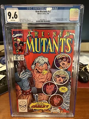 Buy The New Mutants #87 CGC 9.6 NM+ WP CABLE McFarlane Liefeld KEY! HOT! • 194.15£