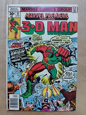 Buy Marvel Premiere Featuring The 3-D Man Marvel Comics 35 Nice FN/VF • 3.11£