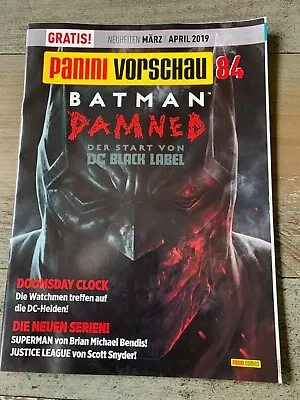 Buy #84 Panini Preview Mangas/Comics/Batman Damned/March-April 2019 • 0.84£