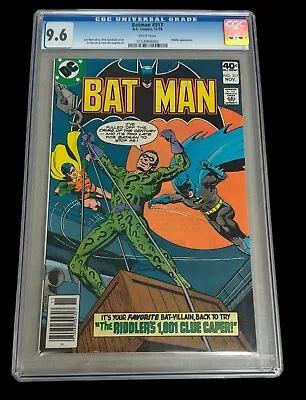 Buy Batman #317 CGC 9.6 1979 W/PGS Riddler Apr Len Wein Story Giordano CVR DC Comics • 163.09£
