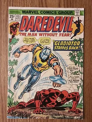 Buy Daredevil #113 1974 Marvel Comics 1st Appearance Of Death-Stalker • 5.05£