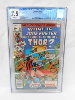 Buy What If Series 1 #10 CGC 7.5. Marvel 1978. 1st Appearance Of Jane Foster As Thor • 80£