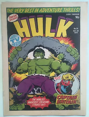 Buy Hulk Comic #34 - VG/FN (Marvel UK) • 2.99£