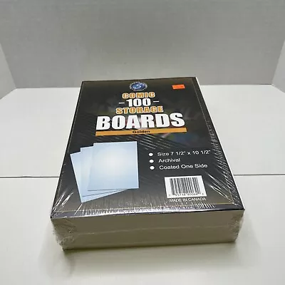 Buy 100 SHS GOLDEN AGE SIZE COMIC BOOK BACKING BOARDS Storage White Backer Archival • 13.96£
