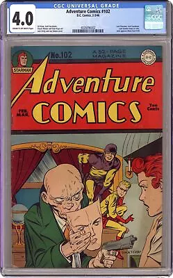 Buy Adventure Comics #102 CGC 4.0 1946 4026096002 • 396.78£