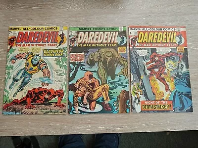 Buy Marvel Comics Daredevil #113-115 1974 FN -VFN, 1st Deathstalker, Wolverine In Ad • 30£