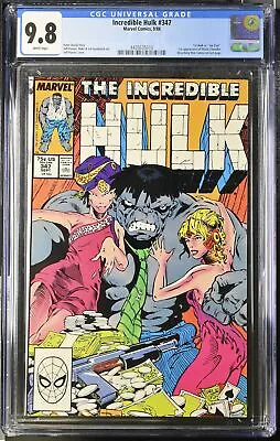 Buy Incredible Hulk #347 CGC NM/M 9.8 1st Mr. Joe Fix-It! Marlo Chandler! Marvel • 152.99£