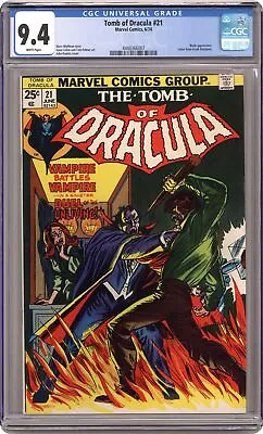 Buy Tomb Of Dracula #21 CGC 9.4 1974 4448366007 • 104.84£