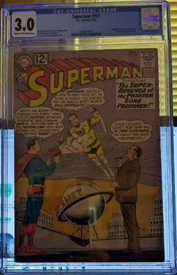 Buy CGC 3.0 Superman (1962) #157 CGC Certified #2008876011 Curt Swan Cover • 76.24£