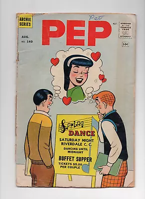 Buy Pep #140 1960 Silver Age Romance Humor Comic Riverdale Dance 2.0 Low Grade • 10.09£