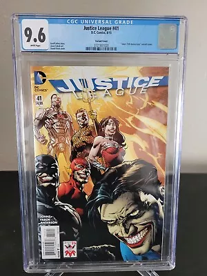 Buy Justice League #41 Cgc 9.6 Graded Dc 52 Comics Joker 75th Anniversary Variant  • 46.59£