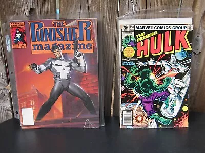 Buy Incredible Hulk #250 & Punisher #4 Magazine / Cameo Soviet Super Soldier + Sabra • 13.98£