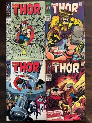 Buy Thor #157, 158, 159, 160 LOT. Mangog Saga, 1st Mangog. Stan Lee, Jack Kirby • 77.66£