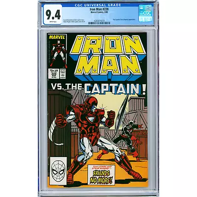 Buy Iron Man #228 1988 Marvel CGC 9.4 Tony Stark V. The Guardsmen, Armor Wars Part 4 • 77.80£