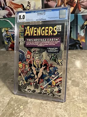 Buy Avengers #12 CGC 8.0 OWTW Pages (1965 Marvel Comics) • 232.98£