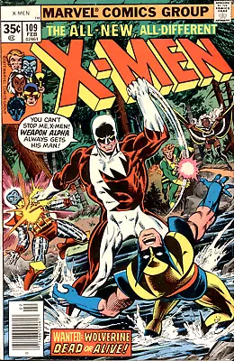 Buy Uncanny X-Men #109, VG/FN 5.0, 1st App Vindicator/James Hudson; Wolverine • 92.42£