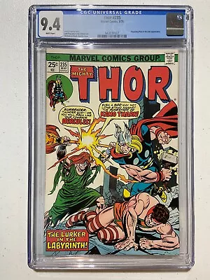 Buy Thor #235 Cgc 9.4 W High Grade Bronze Age Marvel (1975) • 77.66£
