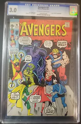 Buy The Avengers #91 CGC 3.0 • 69.89£