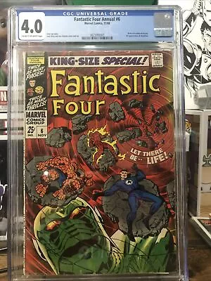 Buy Fantastic Four Annual #6 CGC 4.0 1st Appearance Franklin Richards Annihilus 1968 • 115.71£