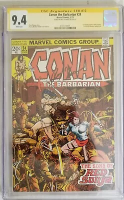 Buy Conan The Barbarian #24 CGC 9.4 SS Roy Thomas  1st Full Appearance Of Red Sonja • 349.47£