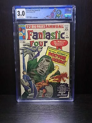 Buy Fantastic Four Annual #2 CGC 3.0 1964 Stan Lee Jack Kirby Origin Doctor Doom • 171.16£