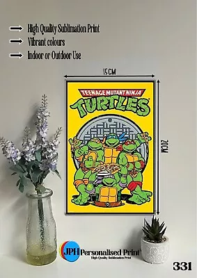 Buy Teenage Mutant Ninja Turtles - Cartoon (331) 15x20cm Aluminium Sign, Man Cave • 6.99£