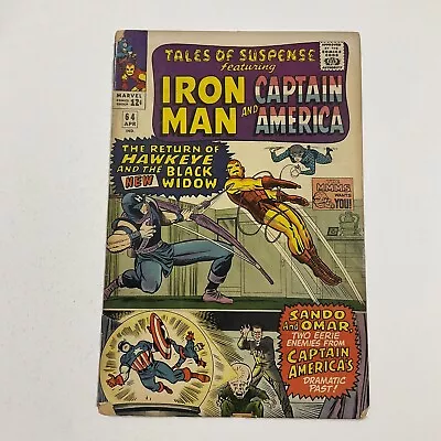 Buy Tales Of Suspense 64 Very Good Vg 4.0 Marvel 1964 • 31.06£