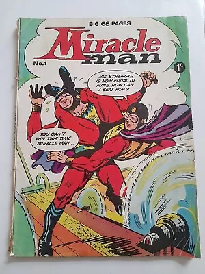 Buy Miracle Man #1 1965 Series Good 2.0 Thorpe & Porter Reprints El Superhombre • 29.99£