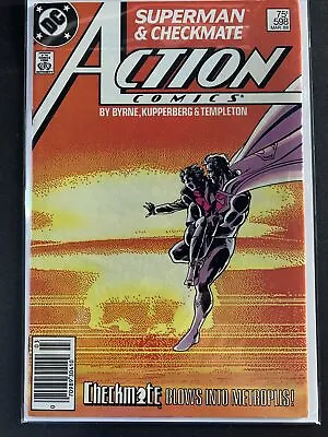 Buy Action Comics #598 Newsstand 1st Appearance Of Checkma 1988 DC Comics Superman  • 7.73£