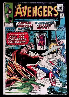 Buy The Avengers #18 (Marvel 1965) Captain America Scarlet Witch • 19.41£