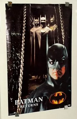 Buy Original Michael Keaton Batman Returns Movie 35x23  DC Detective Comics Poster 1 • 30.93£