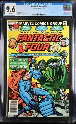Buy Fantastic Four #200 1978 Marvel Cgc 9.6 Doctor Doom White Pages • 78.62£
