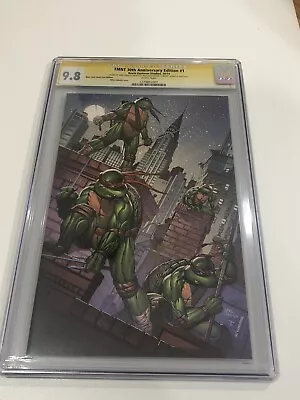 Buy Teenage Mutant Ninja Turtles 1 30th Anniversary Edition CGC 9.8 Signed TMNT • 143.93£