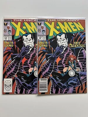 Buy Uncanny X-Men #239 (x2) - 1st Cover Mister Sinister 1988 - Direct & Newsstand • 40£
