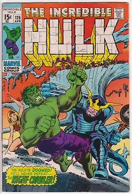 Buy The Incredible Hulk #126 Marvel Comics 1970 VG+ 4.5 1st Barbara Noriss • 15.53£