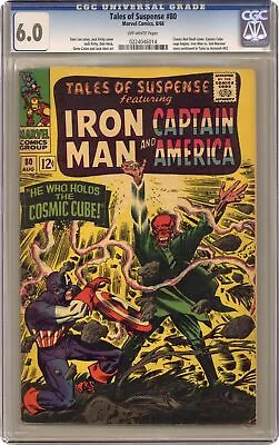 Buy Tales Of Suspense #80 CGC 6.0 1966 0224046014 2nd App. Cosmic Cube • 81.54£