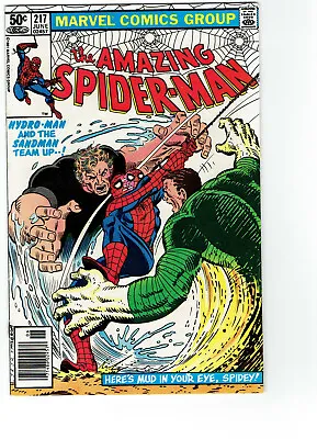Buy The Amazing Spider-Man #217 FN+ 6.5 Hydro-man/Sandman And #218 VG 4.0 Cream Pgs • 18.67£