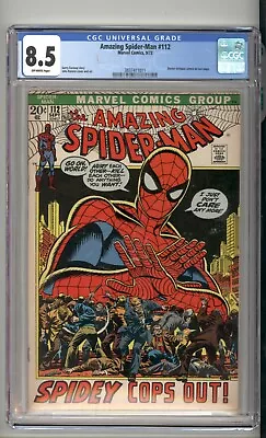 Buy Amazing Spider-Man 112 CGC 8.5 Doctor Octopus Cameo 1972 • 100.95£