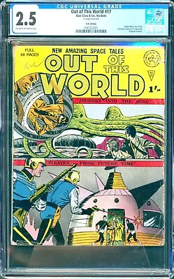 Buy Out Of This World #17 (1964) CGC 2.5 -- 1st Reprint Of Amazing Fantasy 15; UK Ed • 735.44£